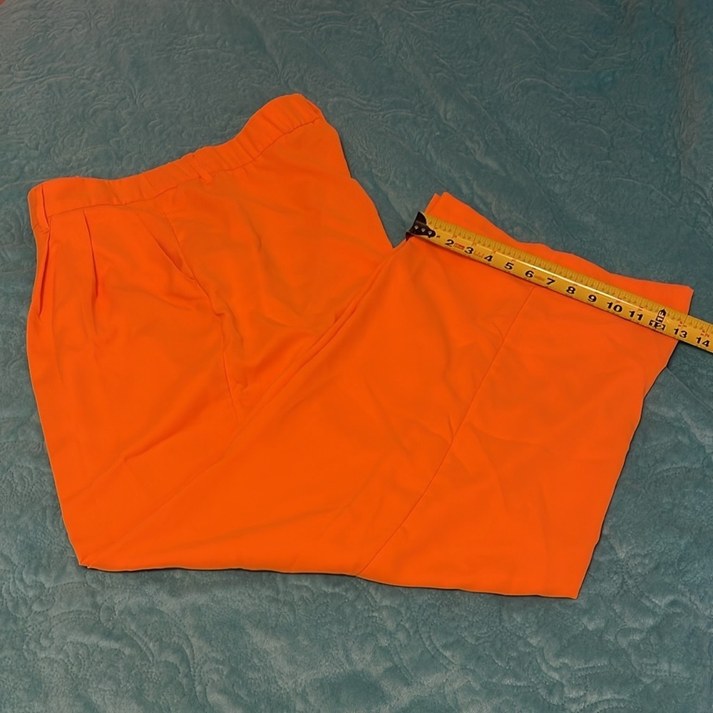 Silky a new day High-rise EXTRA Wide-leg Trousers ORANGE‎ Women’s Sz 17 flowing